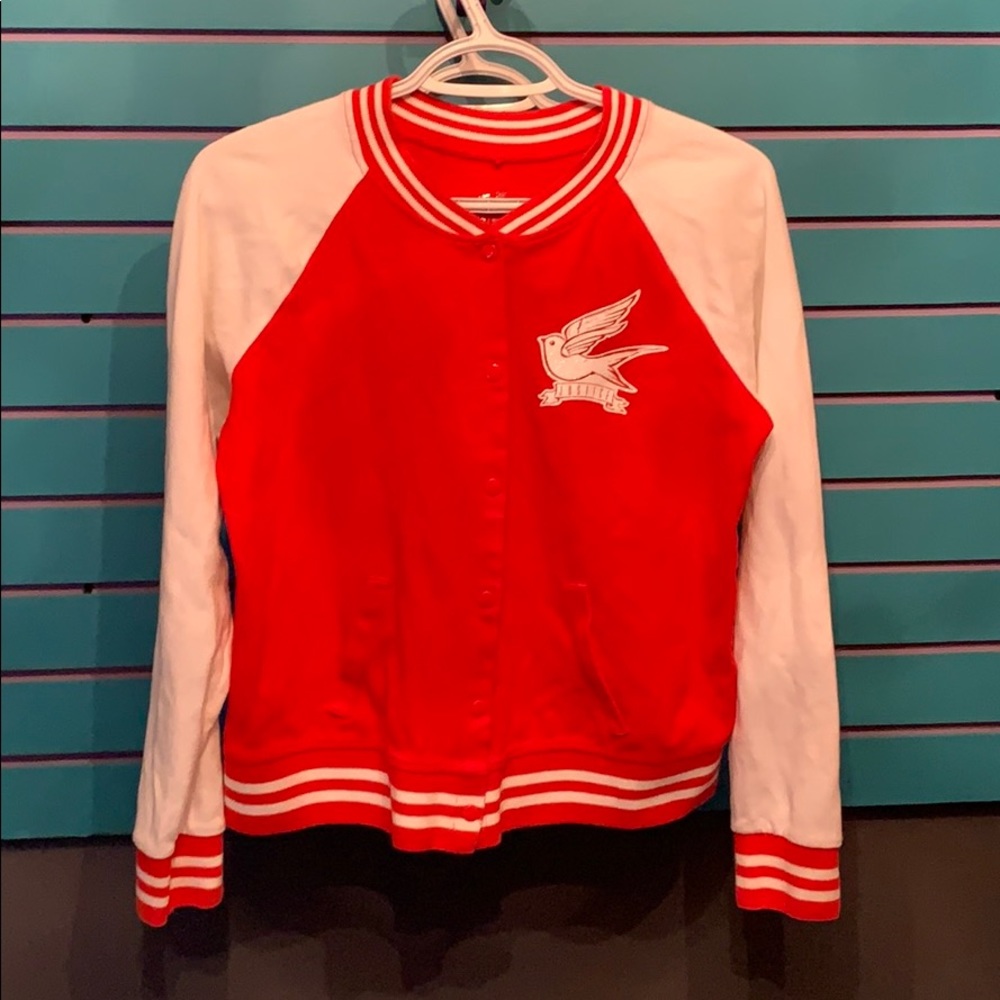 Girls size medium justice button up sweater